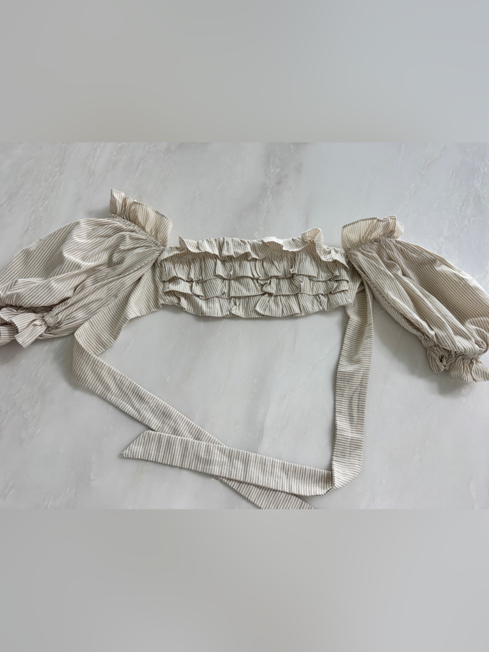 Sabo skirt Ruffle Off-Shoulder Crop Top
